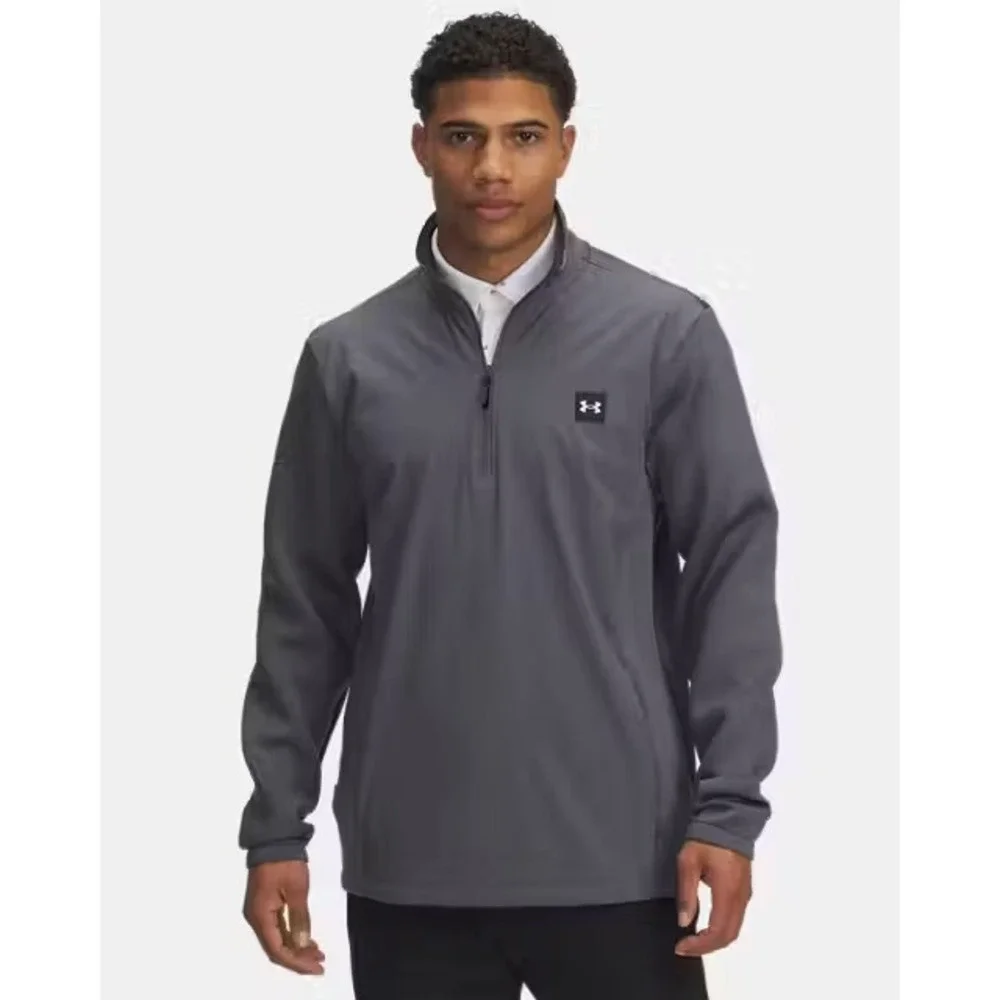 Under‎ Armour Sweater Mens Sz XL Golf UA Drive Pro Storm Hybrid Half Zip Loose